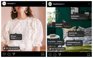 Stratégie digitale Instagram shopping